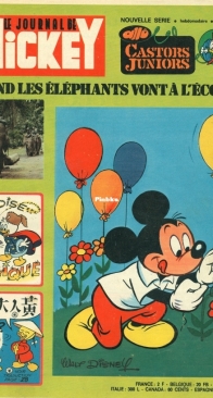 Le Journal de Mickey 1118 - Hachette 1973 - French