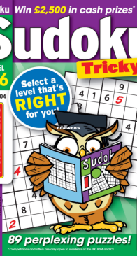 PuzzleLife Sudoku Tricky - Issue 104 - February 2025 - English