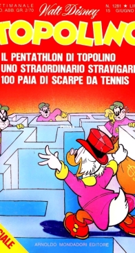 Topolino 1281 - Mondadori 1980 - Italian