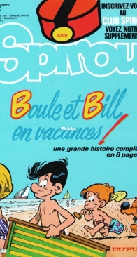 Le Journal de Spirou 2258 - Dupuis 1981 - French
