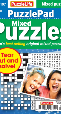 PuzzleLife PuzzlePad Mixed Puzzles - Issue 107 - February 2025 - English