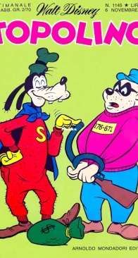Topolino 1145 - Mondadori 1977 - Italian