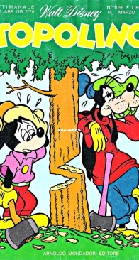 Topolino 1059 - Mondadori 1976 - Italian