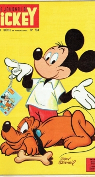 Le Journal de Mickey 0734 - Hachette 1966 - French