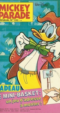 Mickey Parade 103 -  Hachette 1988 - French