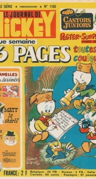 Le Journal de Mickey 1103 - Hachette 1973 - French