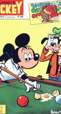 Le Journal de Mickey 0892 - Hachette 1969 - French