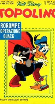 Topolino 0907 - Mondadori 1973 - Italian
