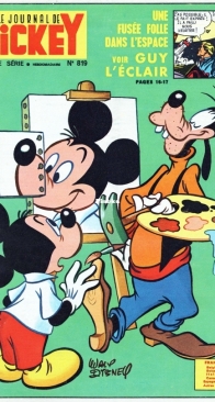 Le Journal de Mickey 0819 - Hachette 1968 - French
