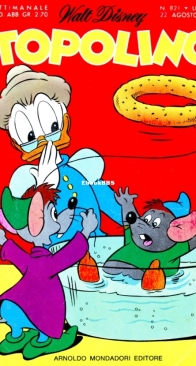 Topolino 0821 - Mondadori 1971 - Italian