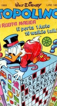Topolino 1669 - Mondadori 1987 - Italian