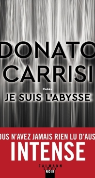 Je Suis L'Abysse - Donato Carrisi - French