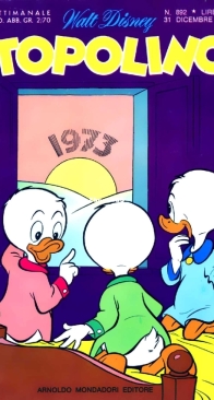 Topolino 0892 - Mondadori 1972 - Italian