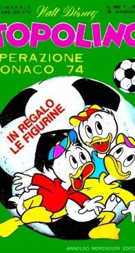 Topolino 0965 - Mondadori 1974 - Italian