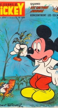 Le Journal de Mickey 1039 - Hachette 1972 - French